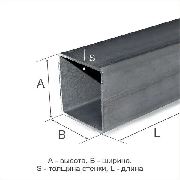 Труба профильная 100х100х4 Ст3сп ГОСТ 30245-2003 - 4